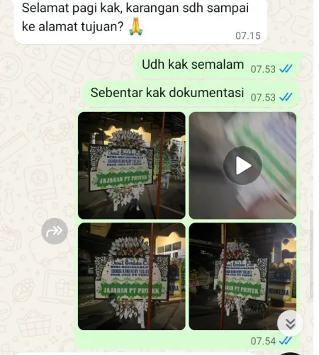 Pengiriman Papan Bunga Selamat Cilodong