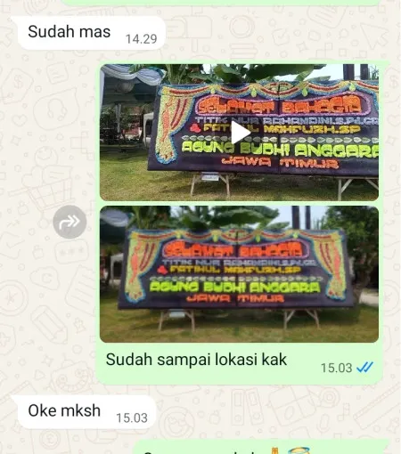 Pengiriman Papan Bunga Cilodong